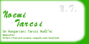 noemi tarcsi business card